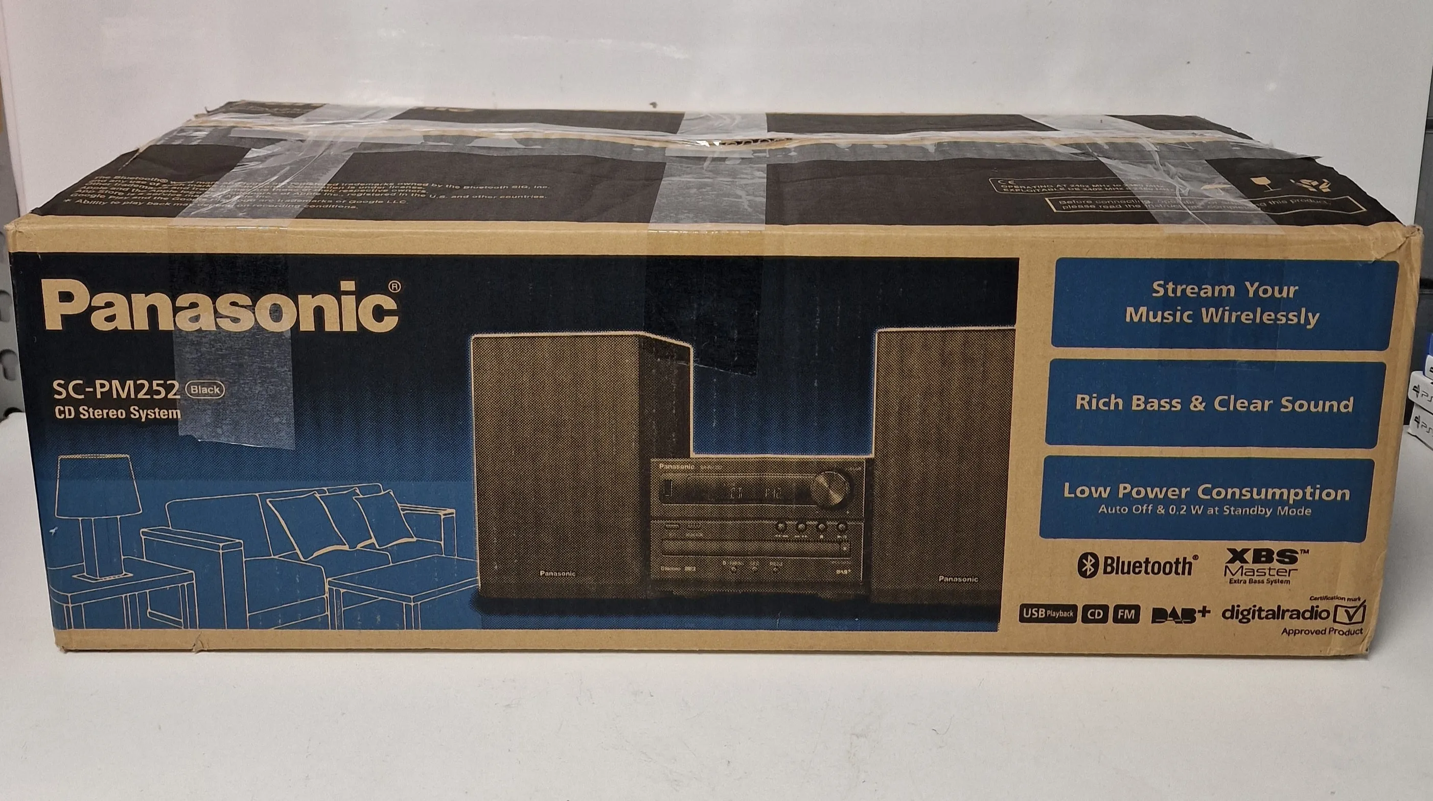 ** Sale ** Panasonic SC-PM252 DAB/DAB /FM/CD Bluetooth Micro Hi-Fi System