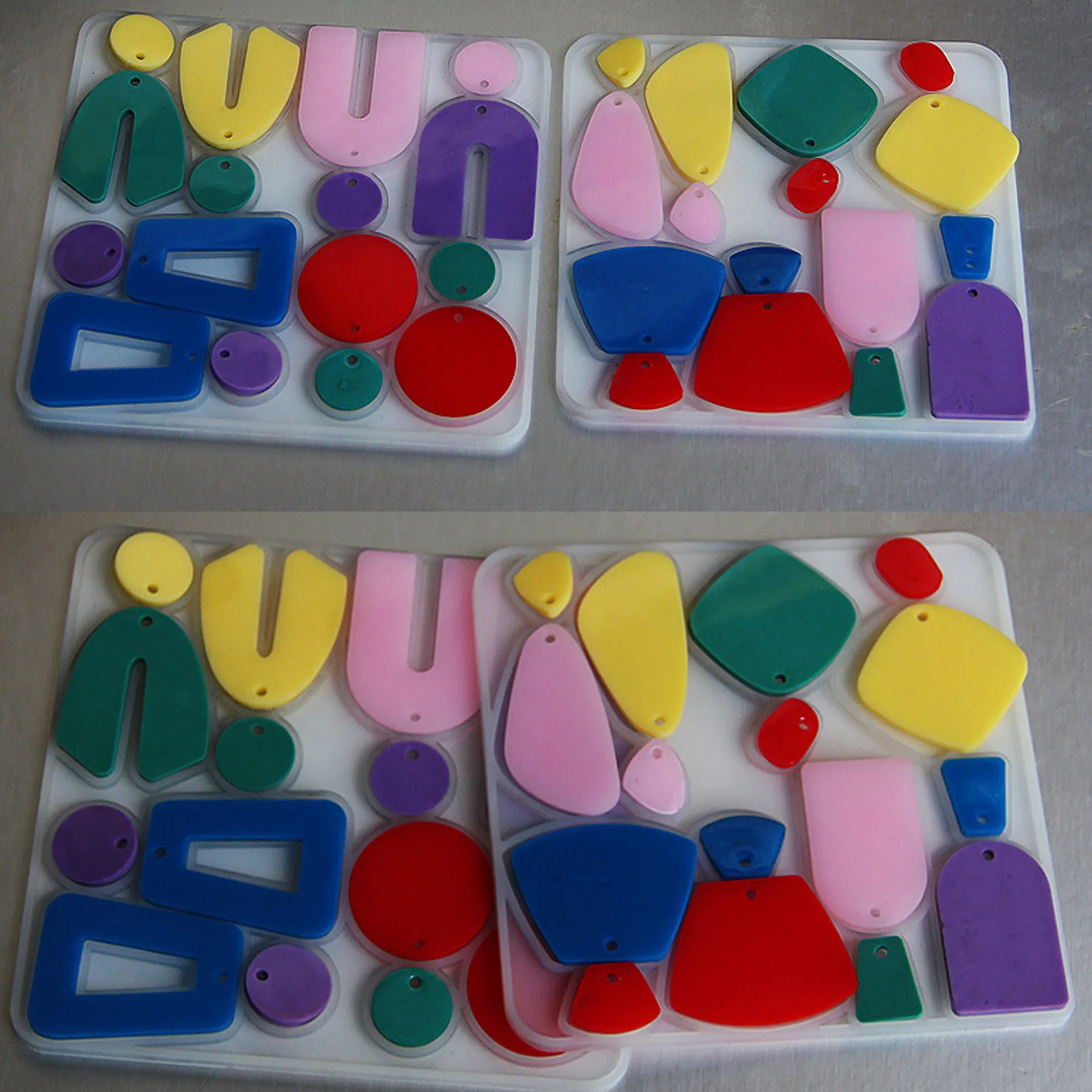 1 pcs Shiny Silicone Geometrical Earring Mold, Epoxy Resin Mold for jewelry making 104055