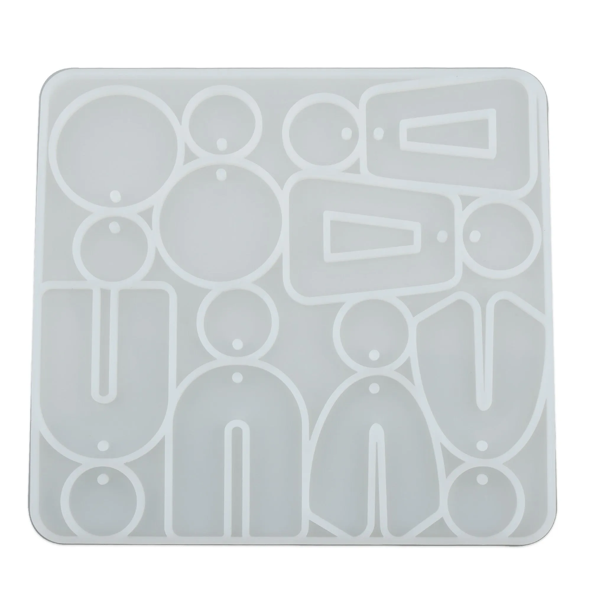 1 pcs Shiny Silicone Geometrical Earring Mold, Epoxy Resin Mold for jewelry making 104055