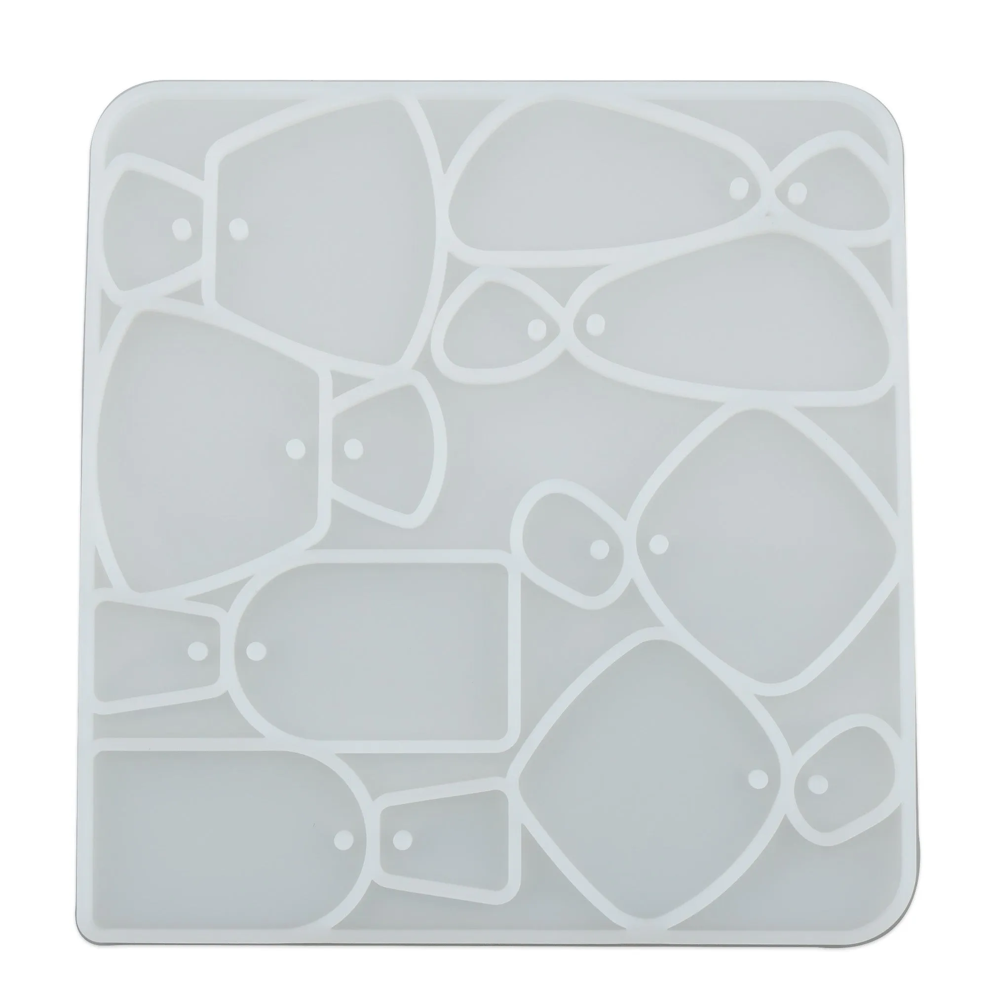 1 pcs Shiny Silicone Geometrical Earring Mold, Epoxy Resin Mold for jewelry making 104055