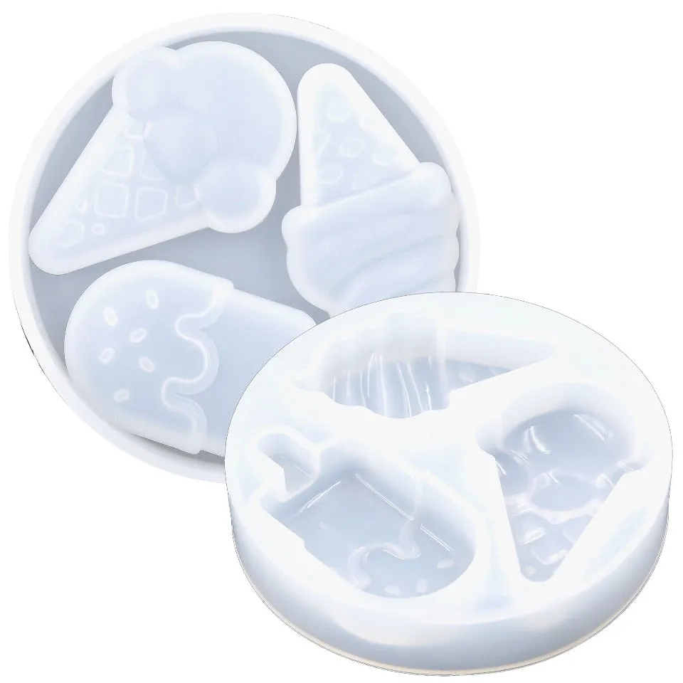 3D Ice Cream Silicone Mold (2 pieces)