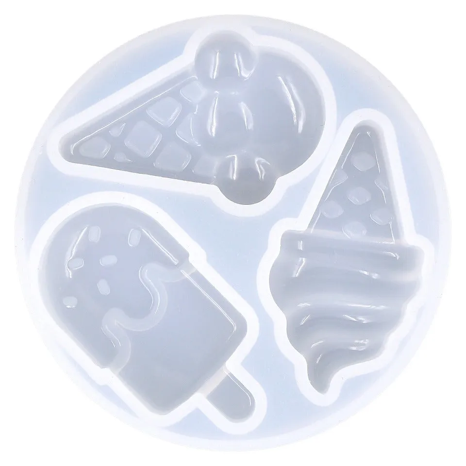 3D Ice Cream Silicone Mold (2 pieces)