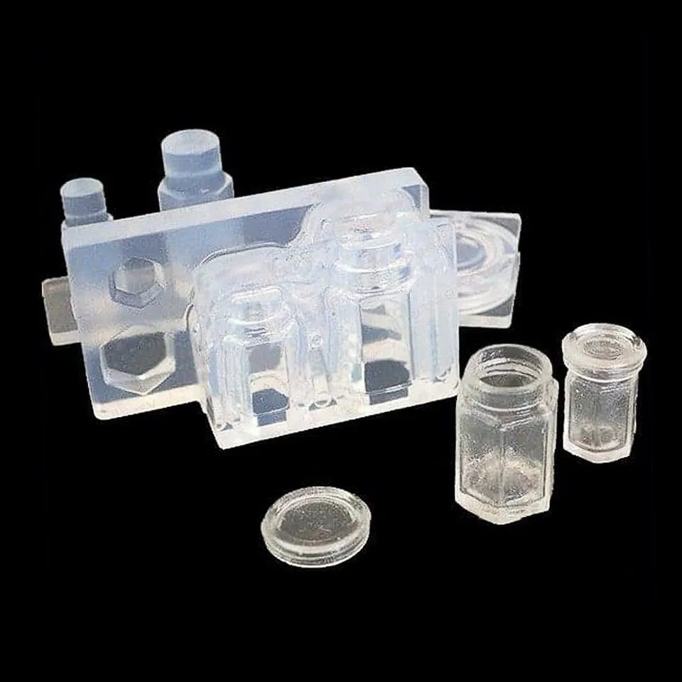 3D Miniature Container Jar Silicone Mold