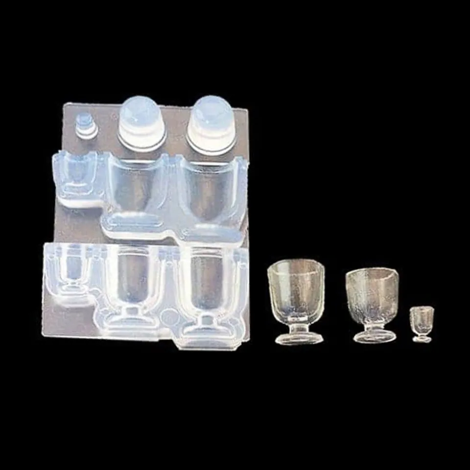 3D Miniature Glass Cup Silicone Mold