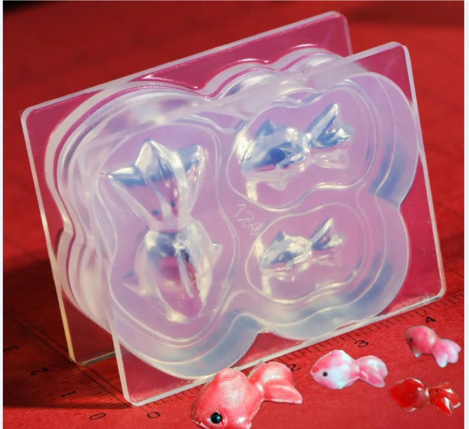 3D Miniature Goldfish Silicone Mold