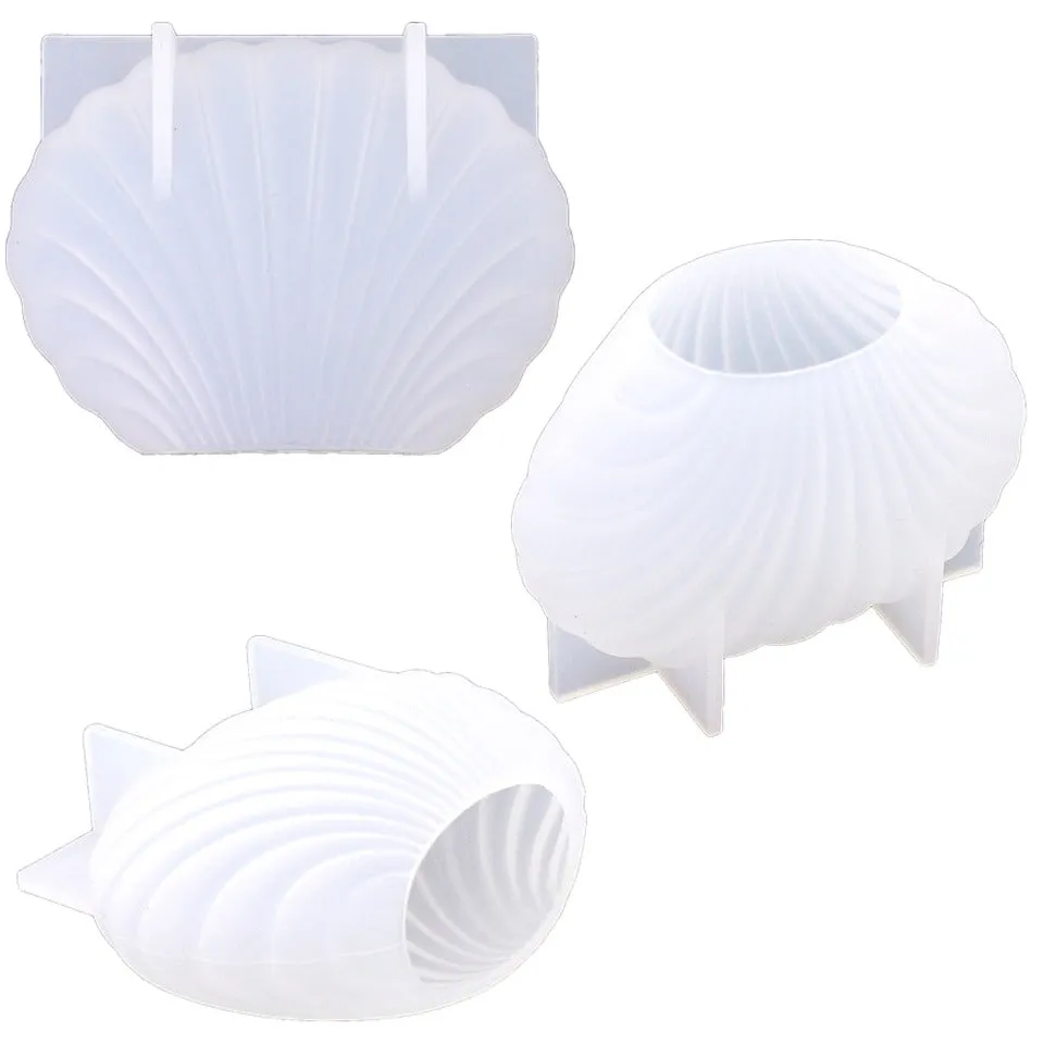 3D Seashell Silicone Mold (2 pieces)