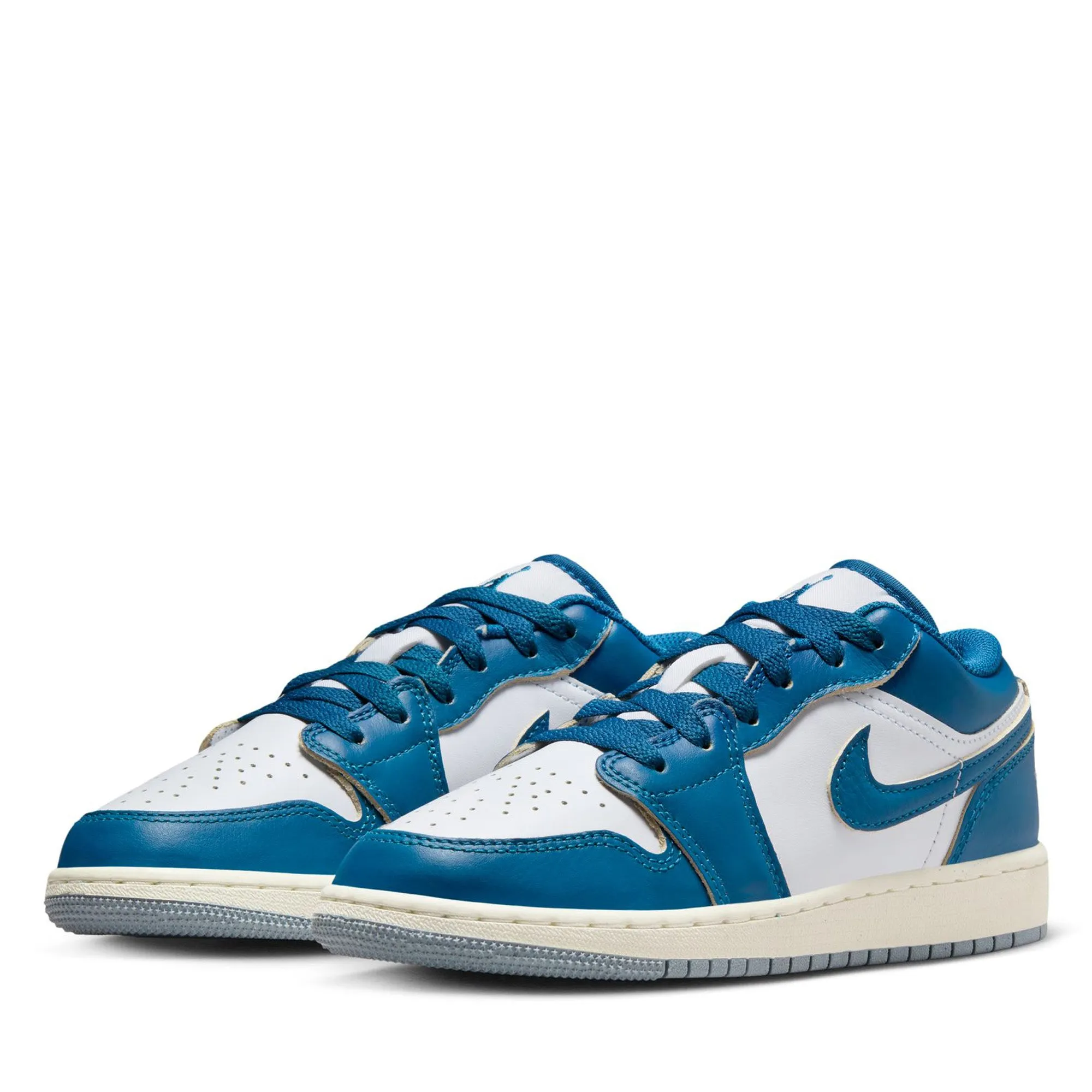 Air Jordan 1 Low SE (GS) - White/Industrial Blue