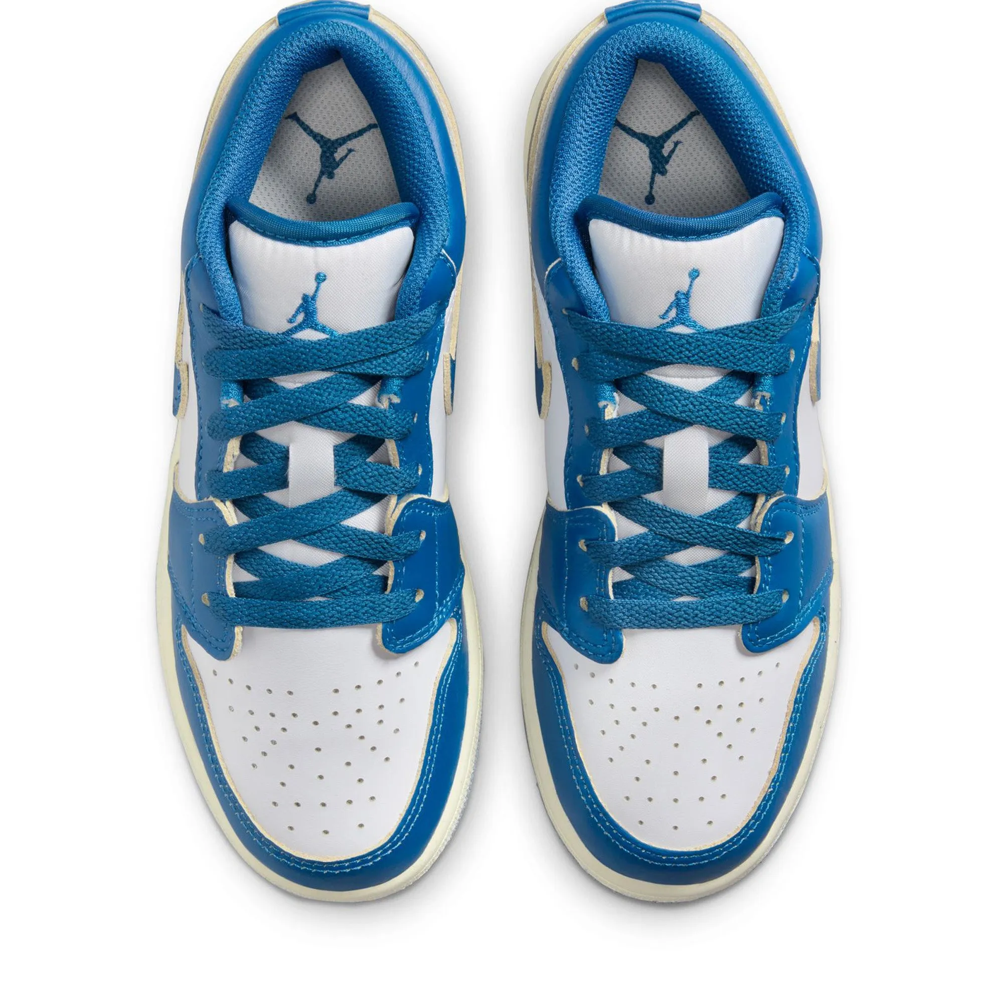 Air Jordan 1 Low SE (GS) - White/Industrial Blue