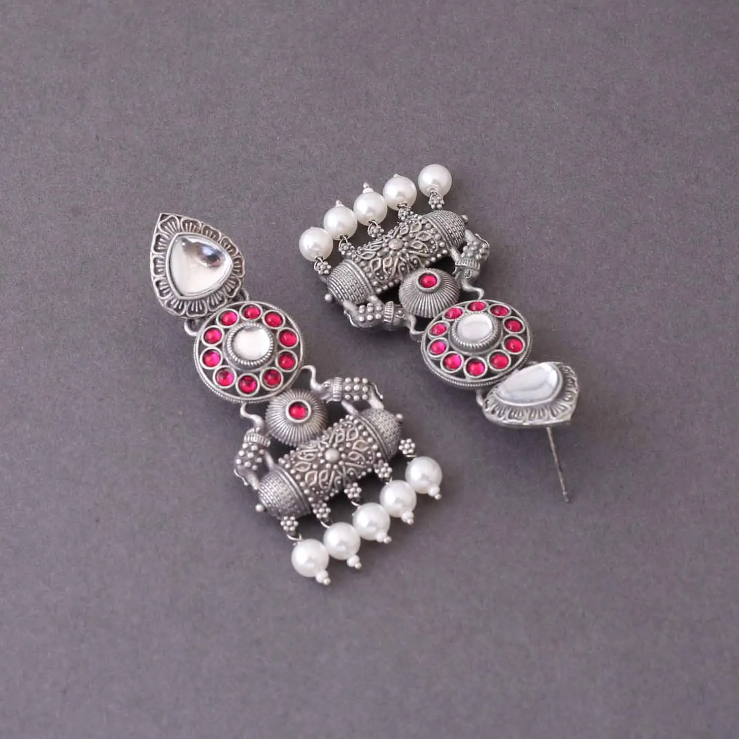Antique Shivangi Oxidised Danglers