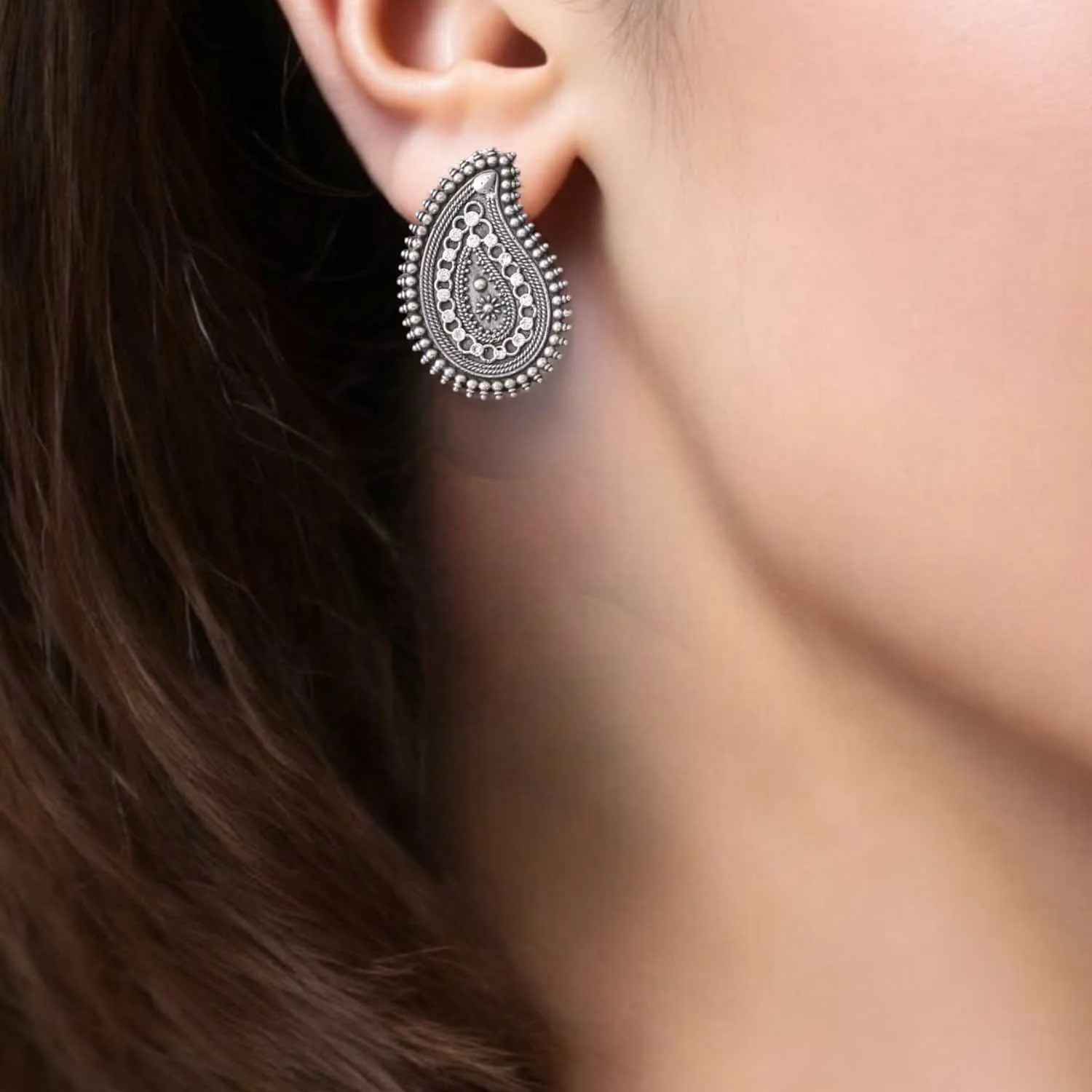 Antique Sujata Oxidised Studs