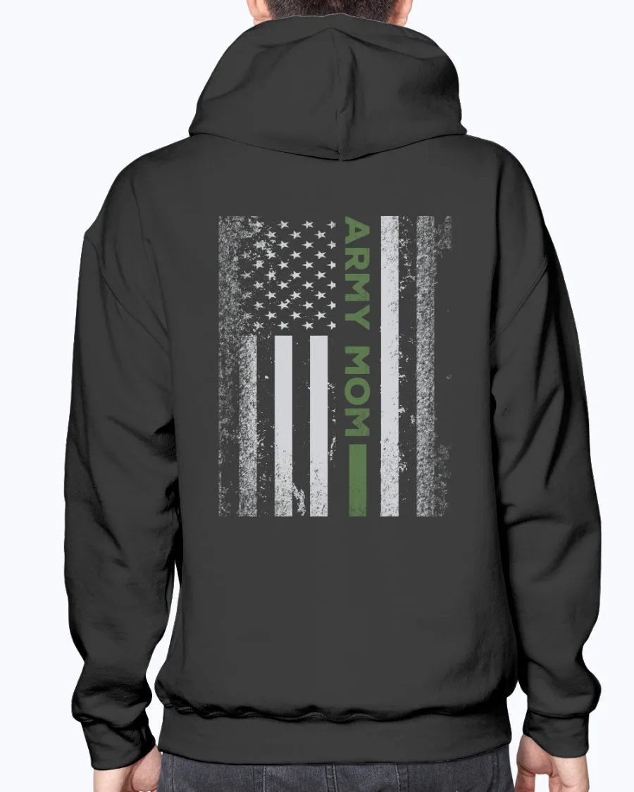 Army Mom Kid with Flag T-shirts