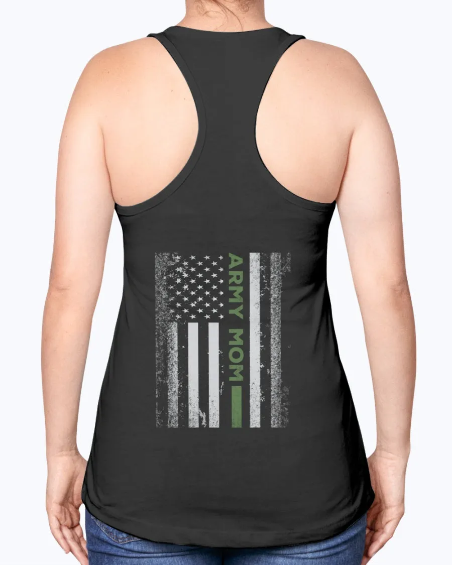 Army Mom Kid with Flag T-shirts