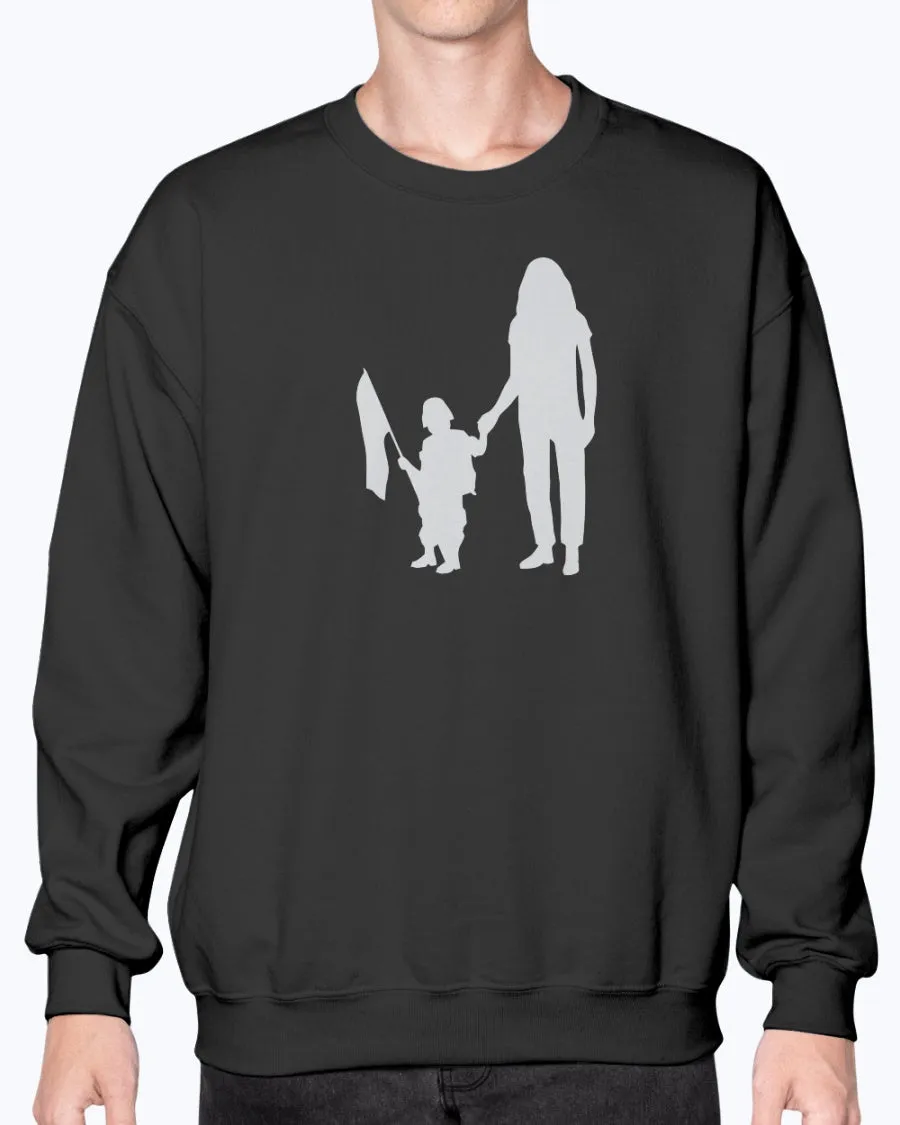 Army Mom Kid with Flag T-shirts