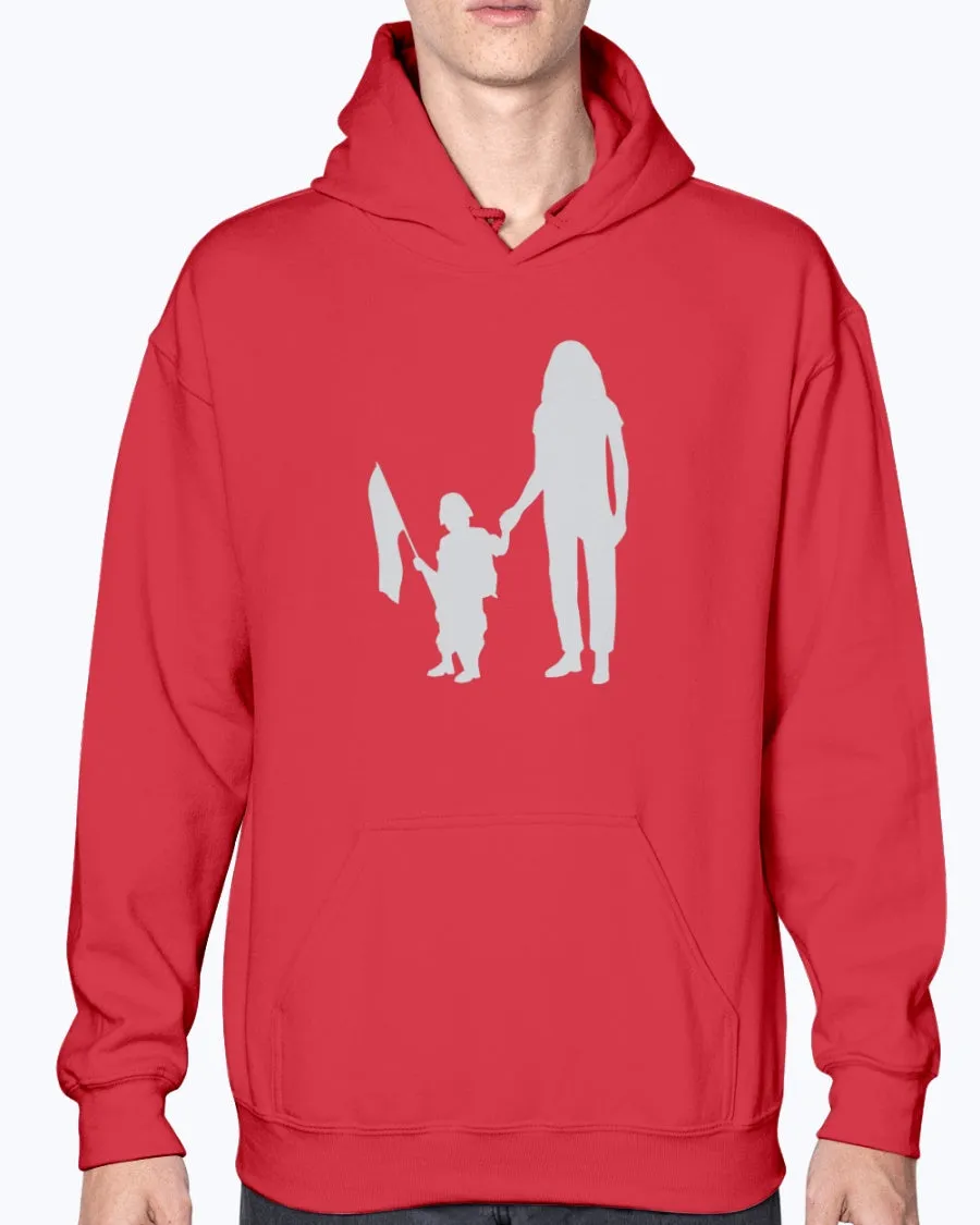 Army Mom Kid with Flag T-shirts
