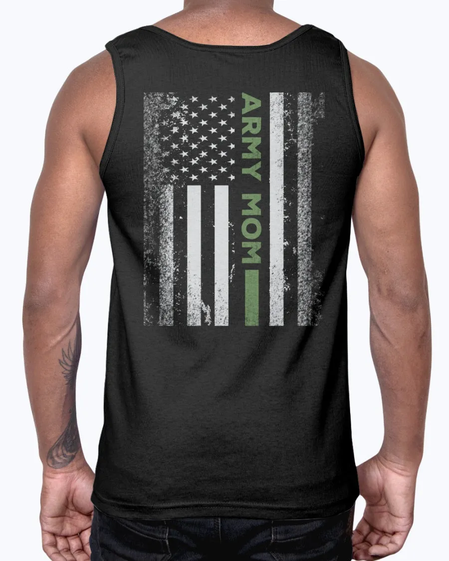 Army Mom Kid with Flag T-shirts