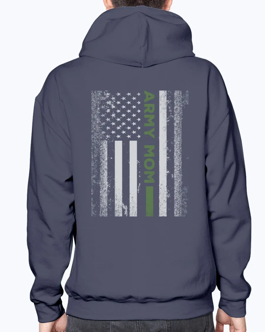 Army Mom Kid with Flag T-shirts