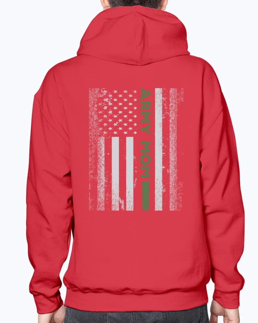Army Mom Kid with Flag T-shirts