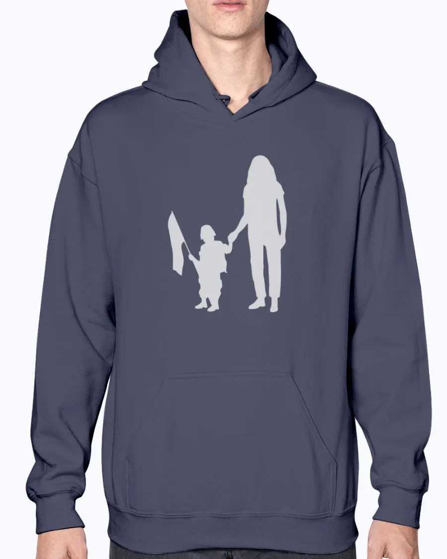 Army Mom Kid with Flag T-shirts