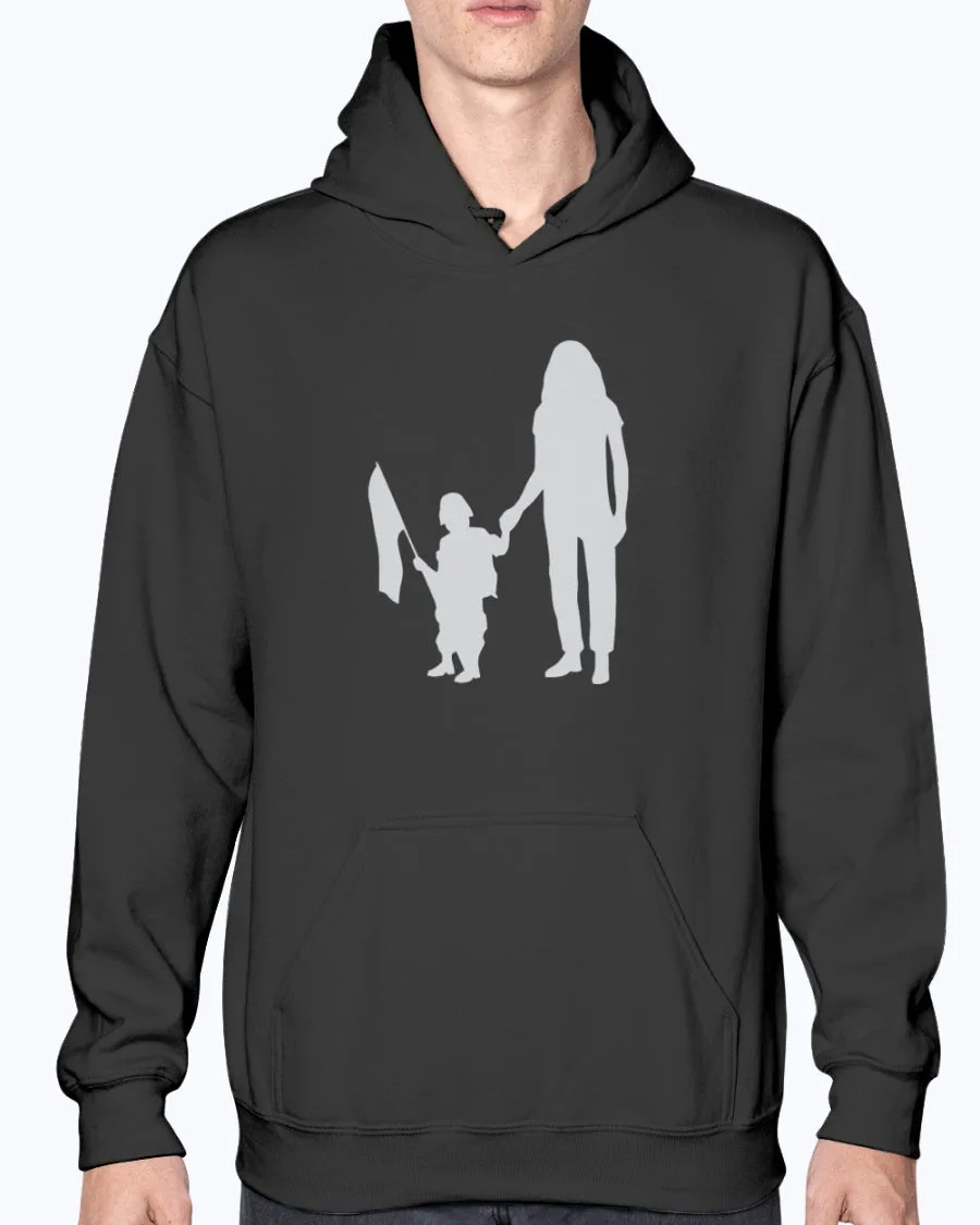 Army Mom Kid with Flag T-shirts