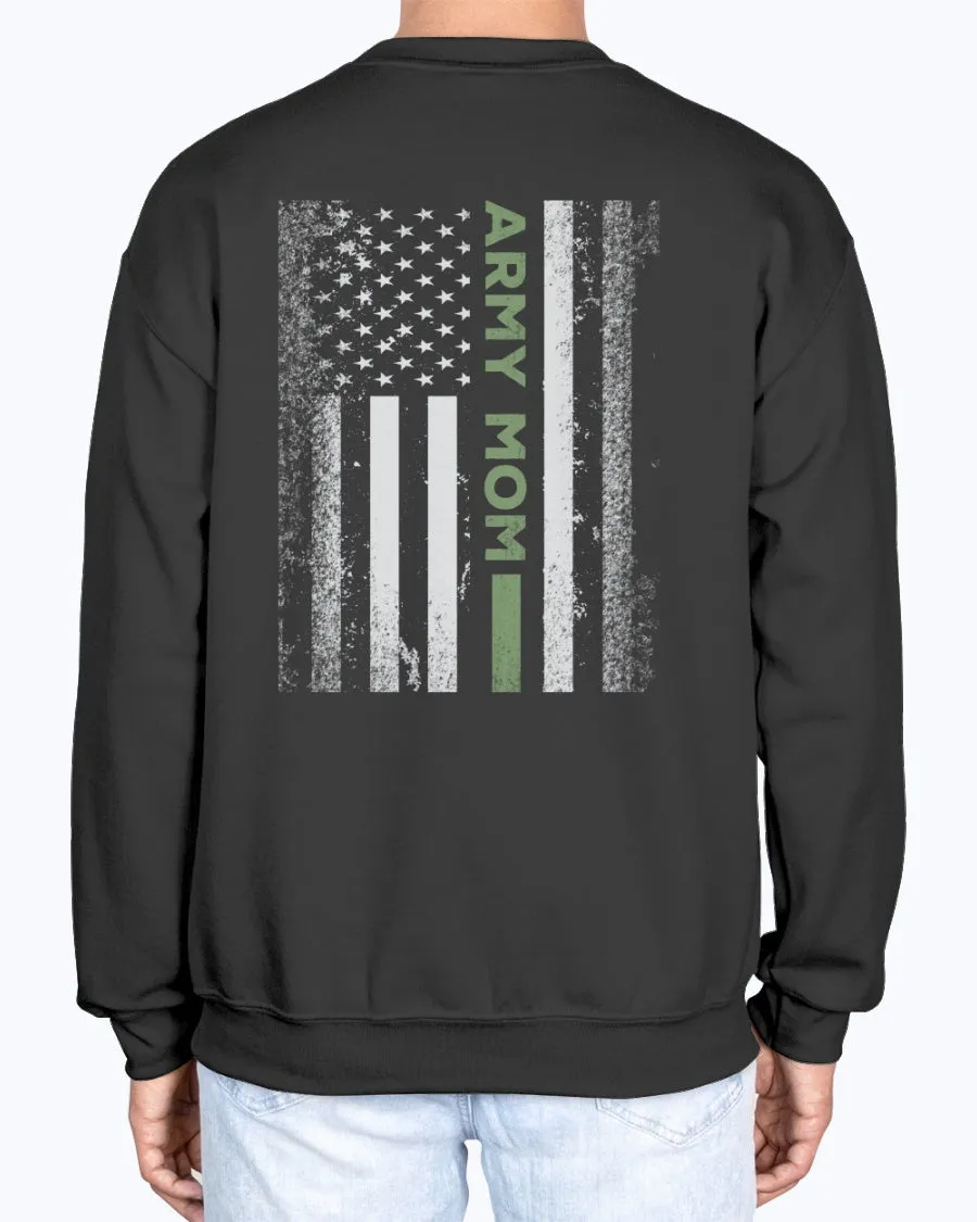 Army Mom Kid with Flag T-shirts