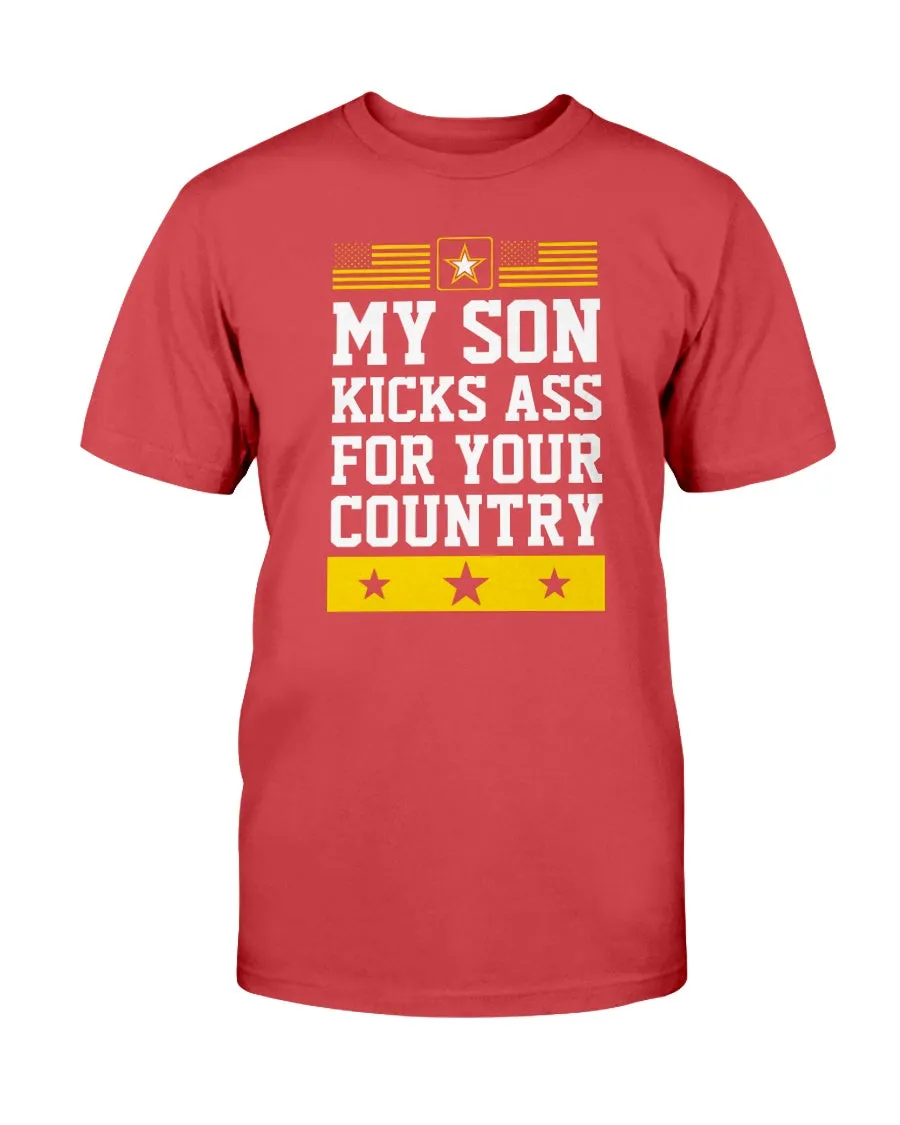 Army Mom Son Kicks Ass T-shirts