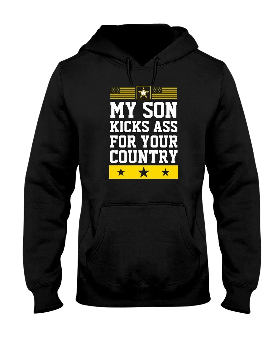 Army Mom Son Kicks Ass T-shirts