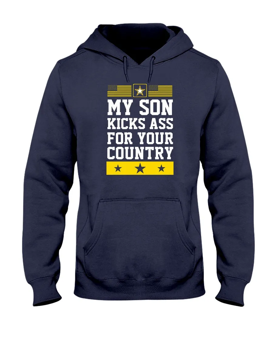 Army Mom Son Kicks Ass T-shirts