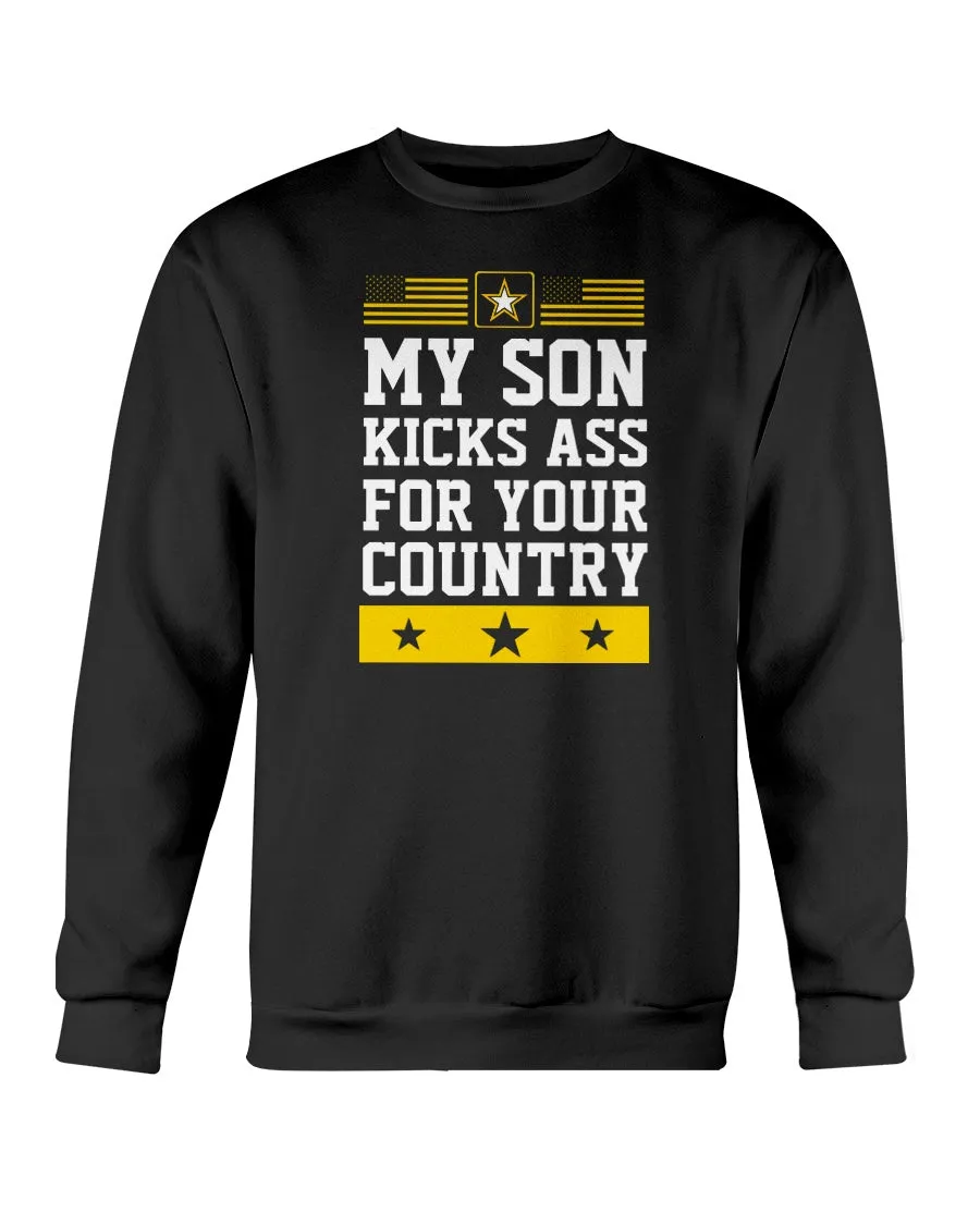 Army Mom Son Kicks Ass T-shirts