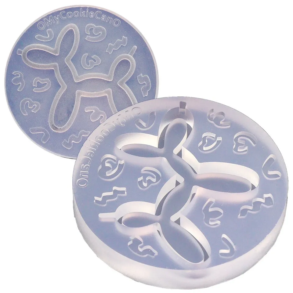 Balloon Mini Dog Silicone Mold (2 pieces)