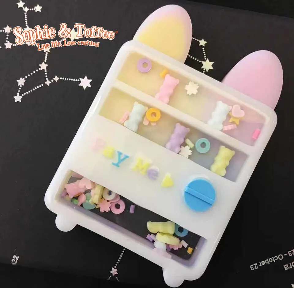 Bunny Vending Machine Shaker Silicone Mold