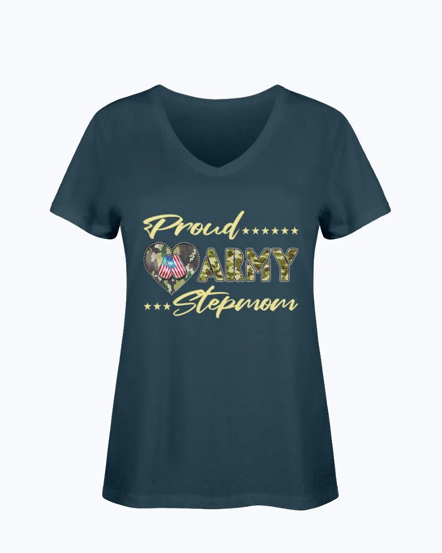 Camo Proud Army Stepmom T-shirts
