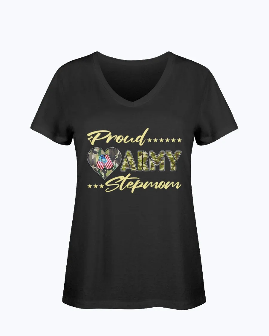 Camo Proud Army Stepmom T-shirts