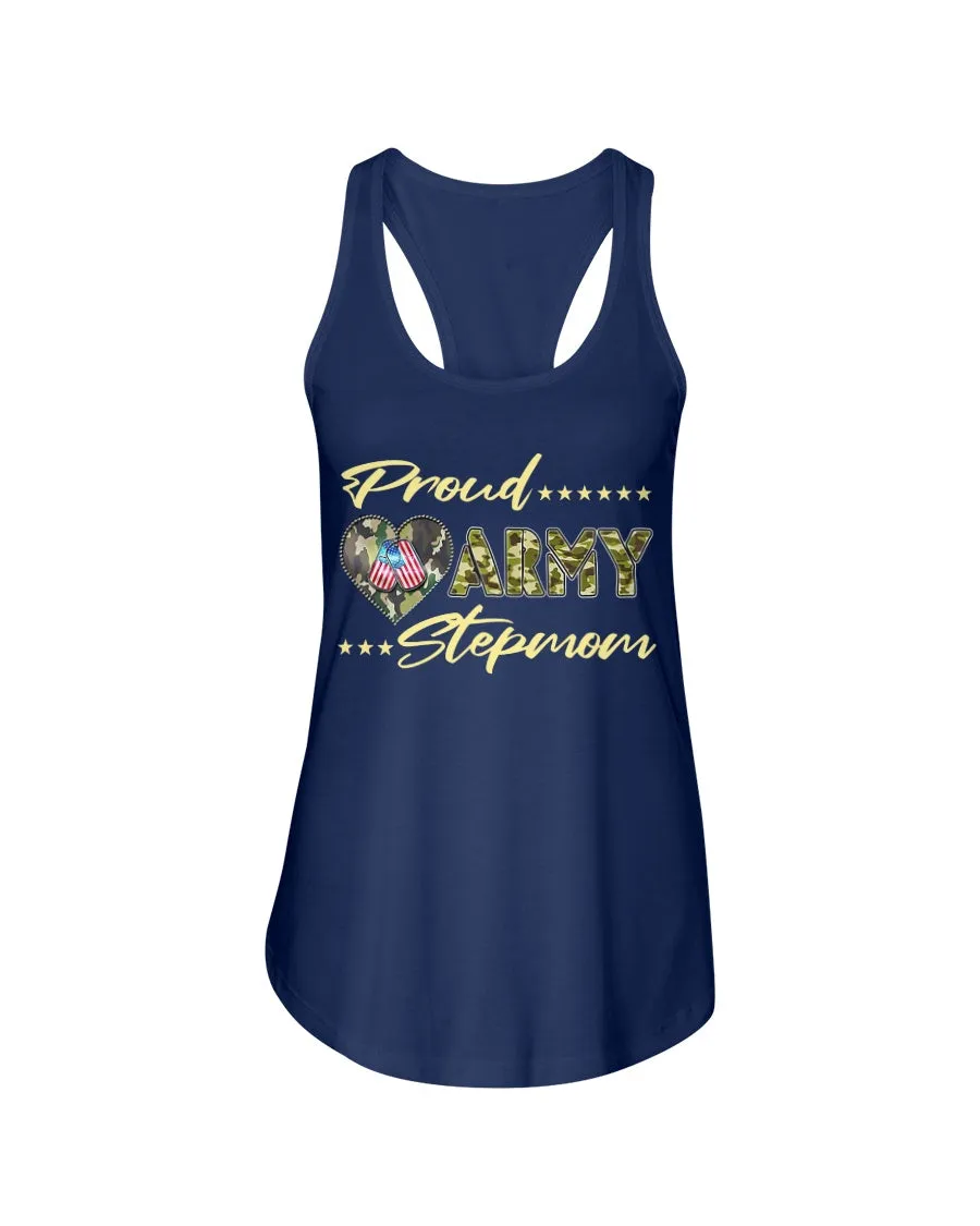 Camo Proud Army Stepmom T-shirts