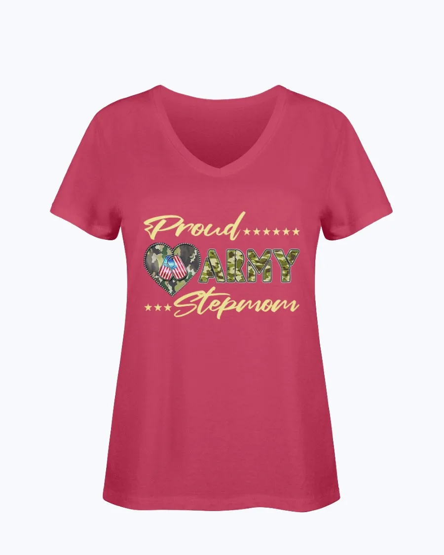 Camo Proud Army Stepmom T-shirts
