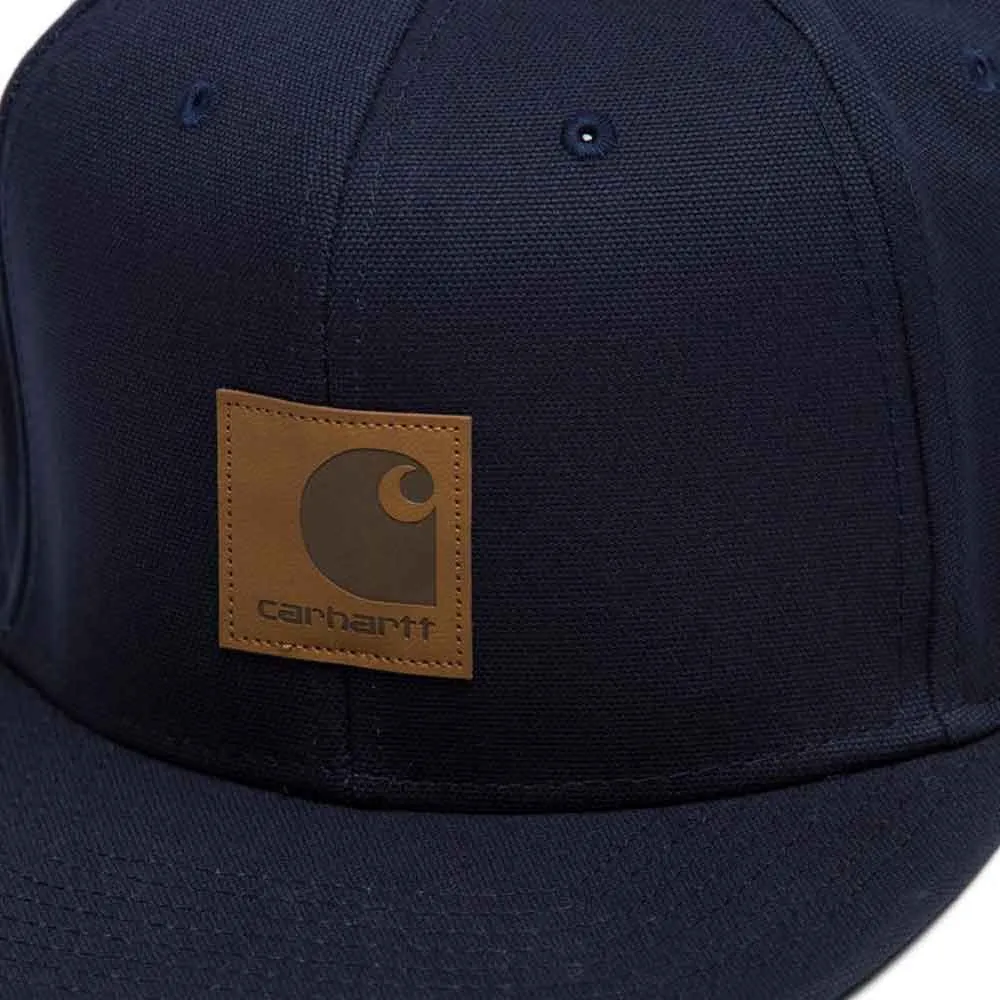 Carhartt WIP Logo Snapback Cap - Dark Navy
