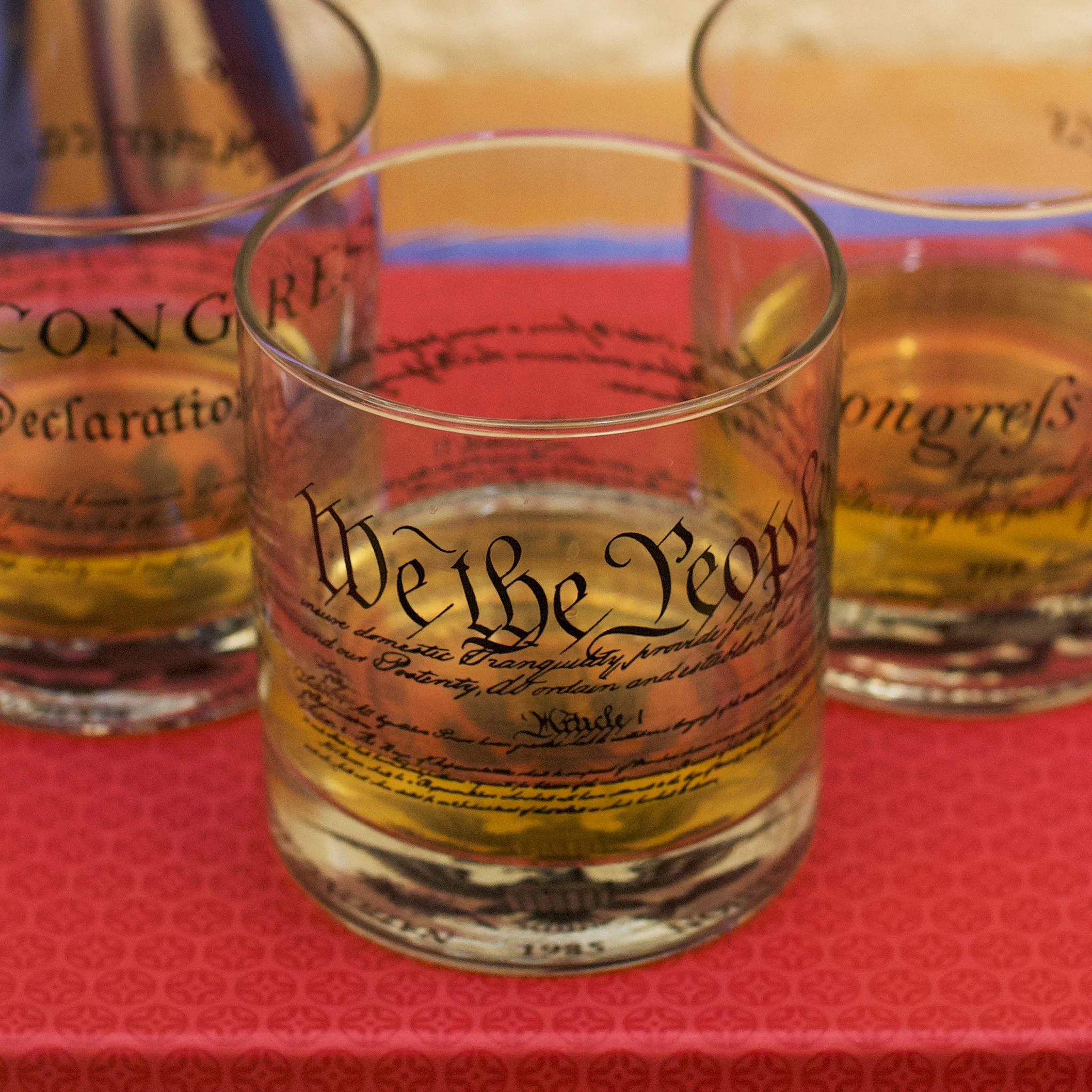 Charters of Freedom Rocks Glass Set