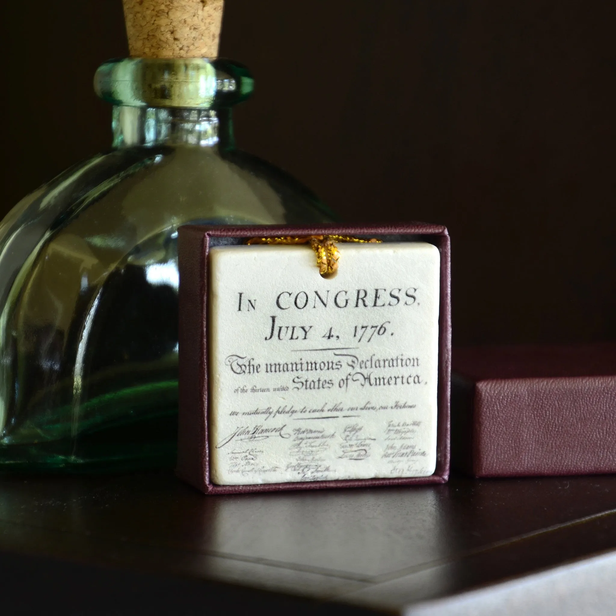 Declaration of Independence Tile Ornament