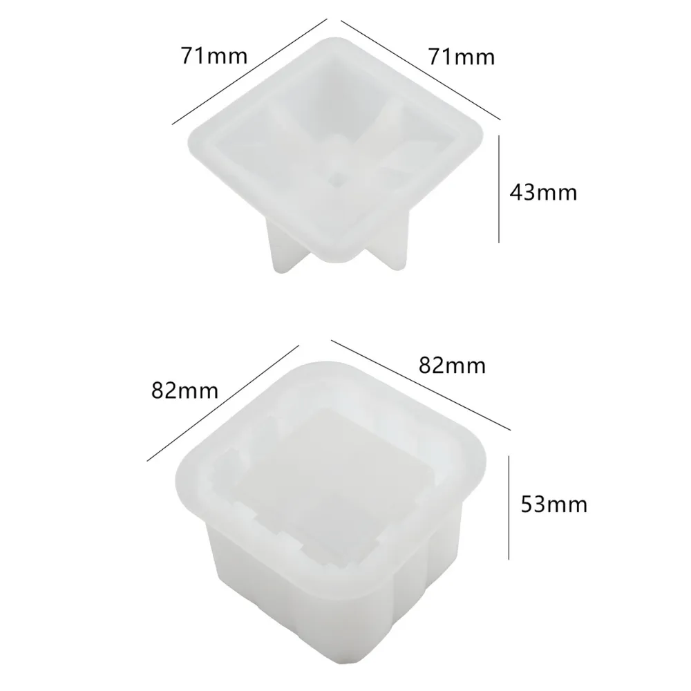 Diamond Trinket Box Silicone Mold