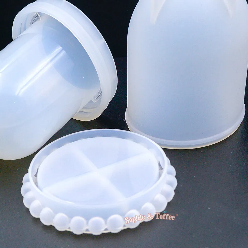 Dome Display Container with Lid Silicone Mold