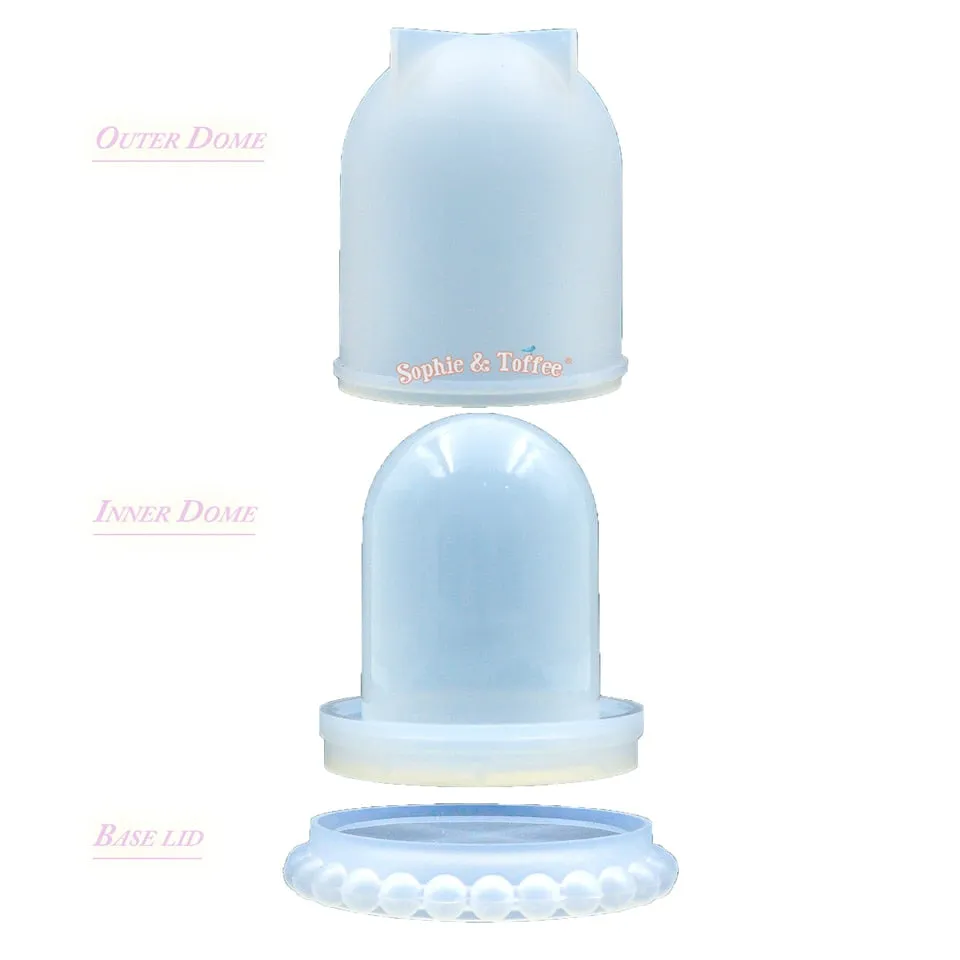 Dome Display Container with Lid Silicone Mold