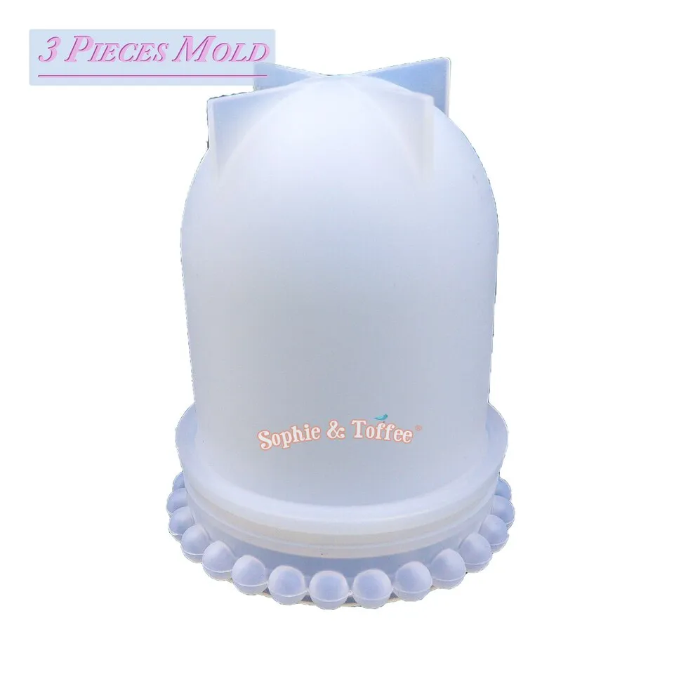 Dome Display Container with Lid Silicone Mold