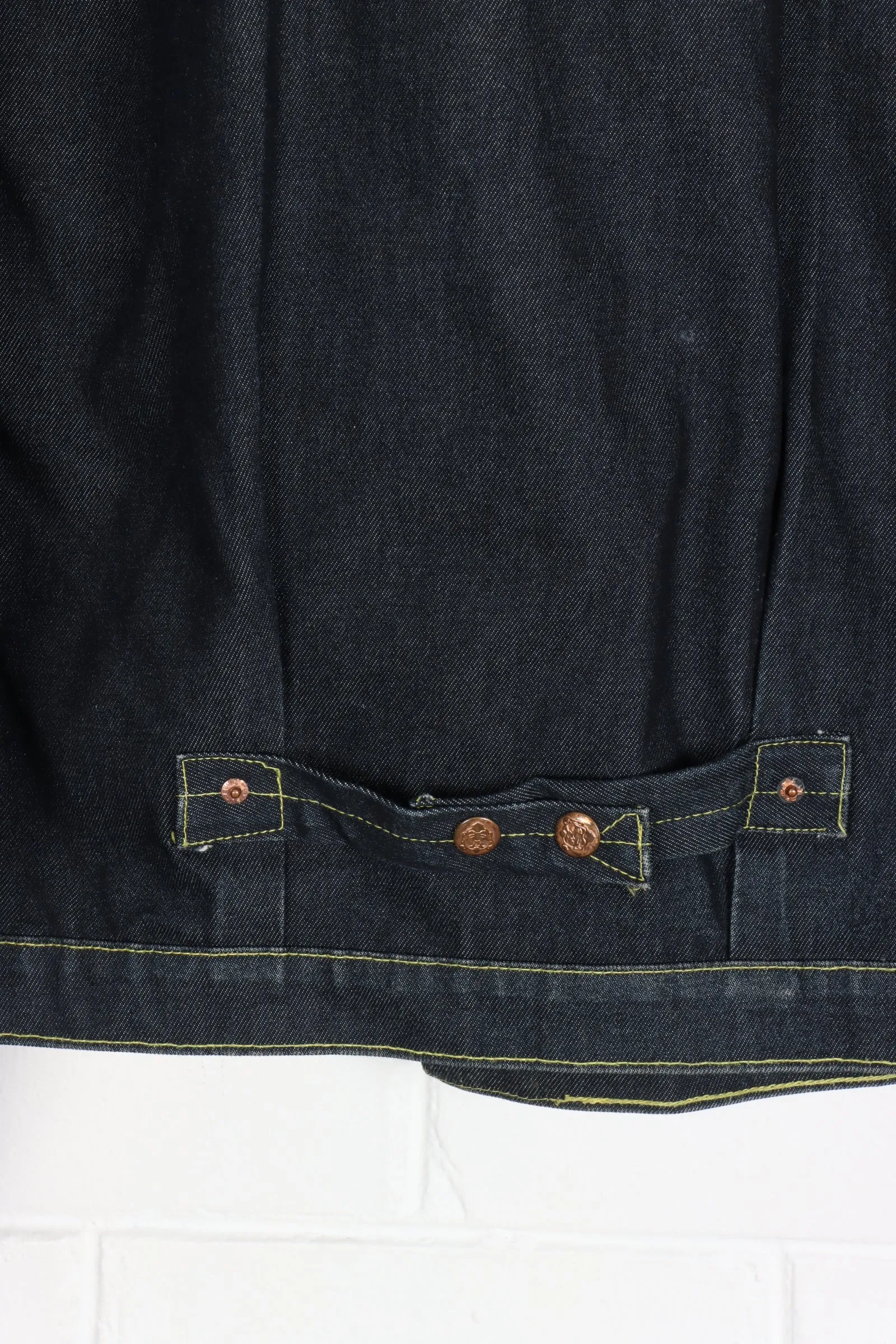 EVISU Seagull Embroidered Button Up Denim Jacket (M-L)