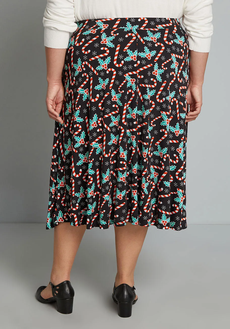 Excellence Attained Knit A-Line Skirt