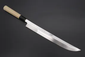 Fu-Rin-Ka-Zan Limited, Solid VG-10 Special Order Made FSO-78L "SABER" Yanagiba 300mm (Perfectly Mirror Polished, Octagon Shaped Magnolia Wood Handle)