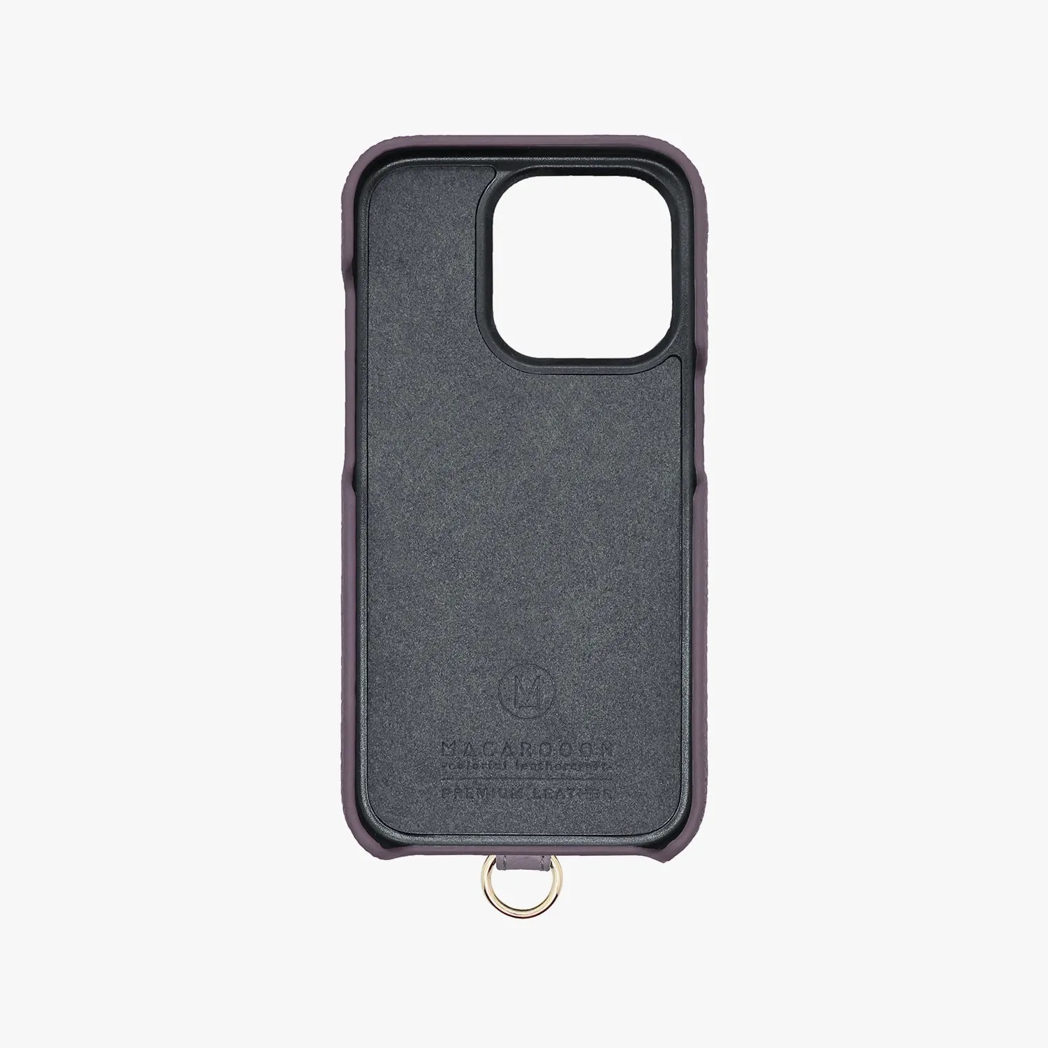 iPhone 12/12 Pro Leather Sling Card Case with Wrist Leather Strap