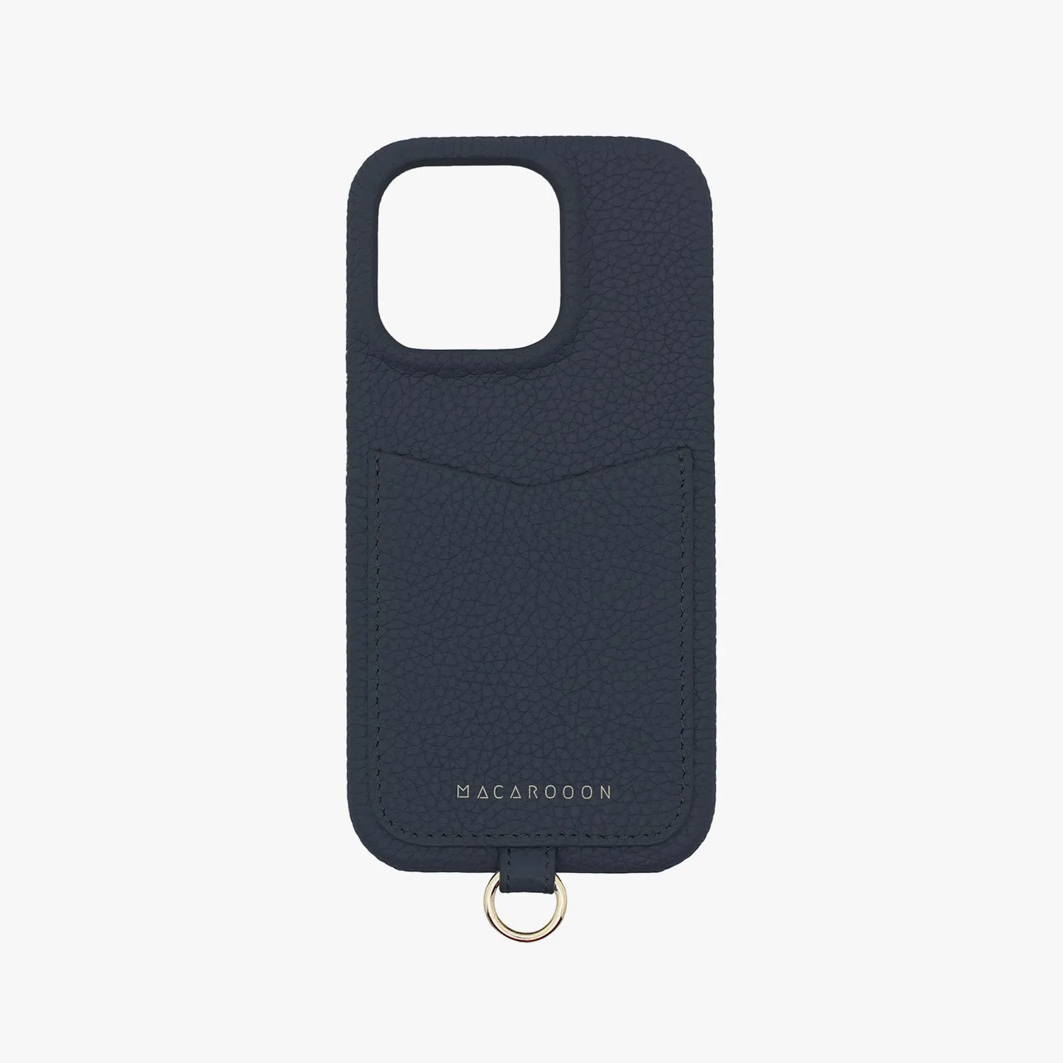 iPhone 12/12 Pro Leather Sling Card Case with Wrist Leather Strap