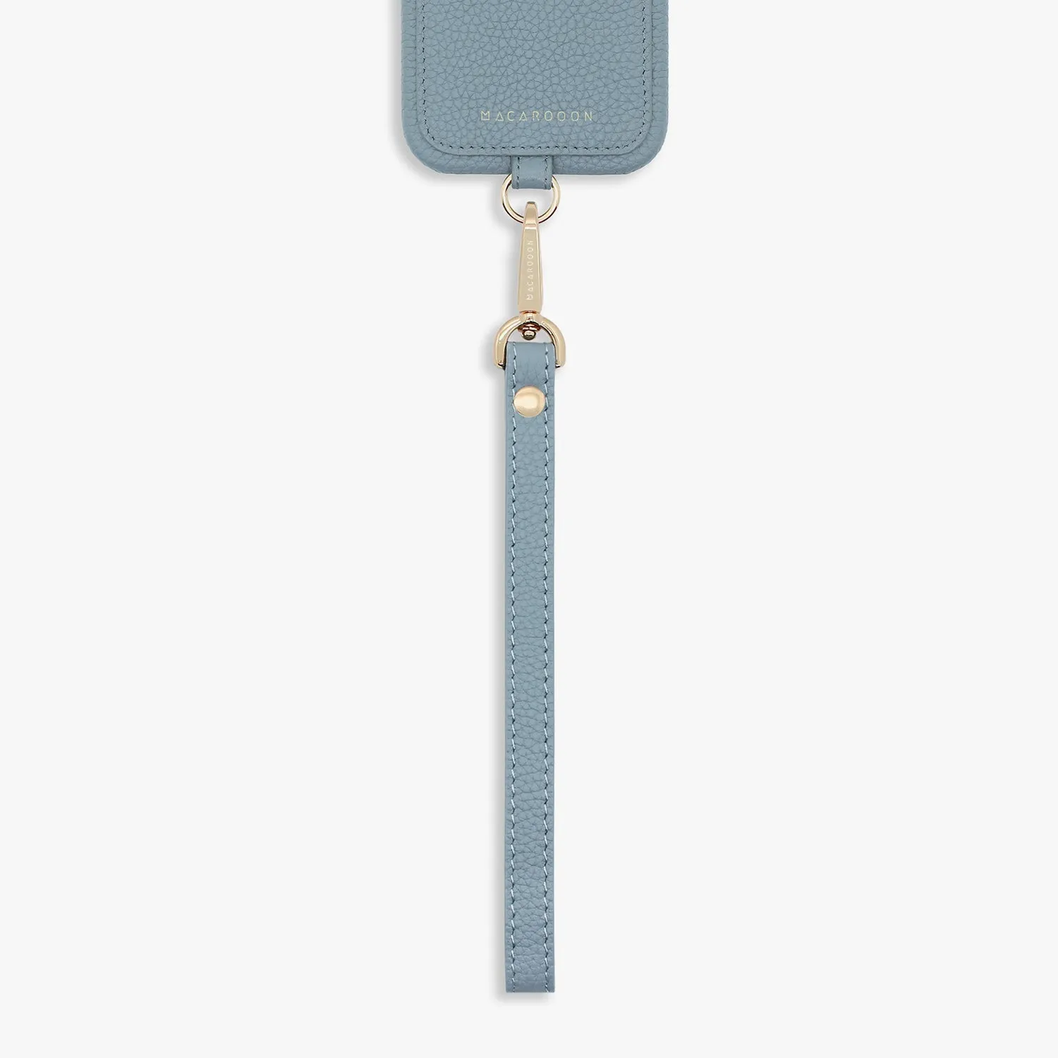 iPhone 12/12 Pro Leather Sling Card Case with Wrist Leather Strap