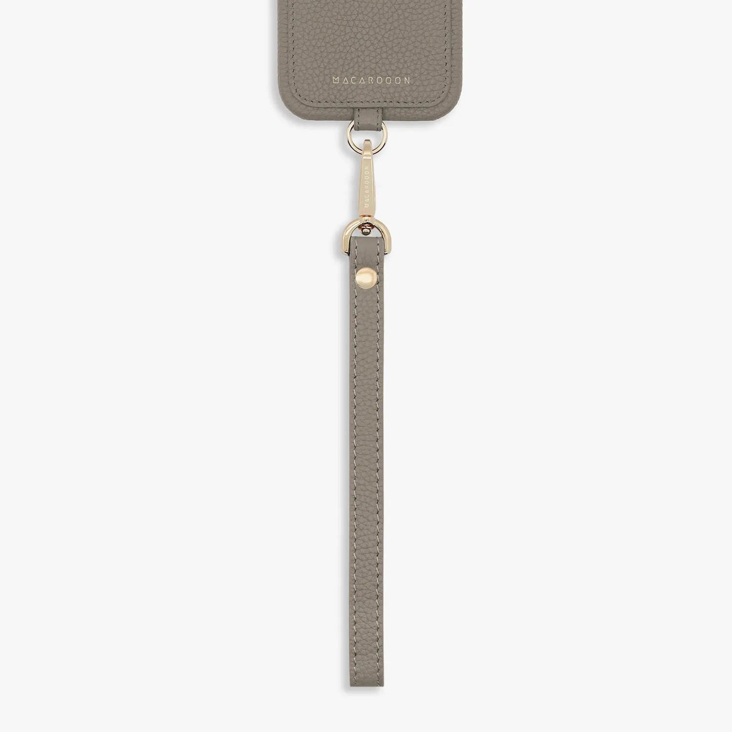 iPhone 12/12 Pro Leather Sling Card Case with Wrist Leather Strap