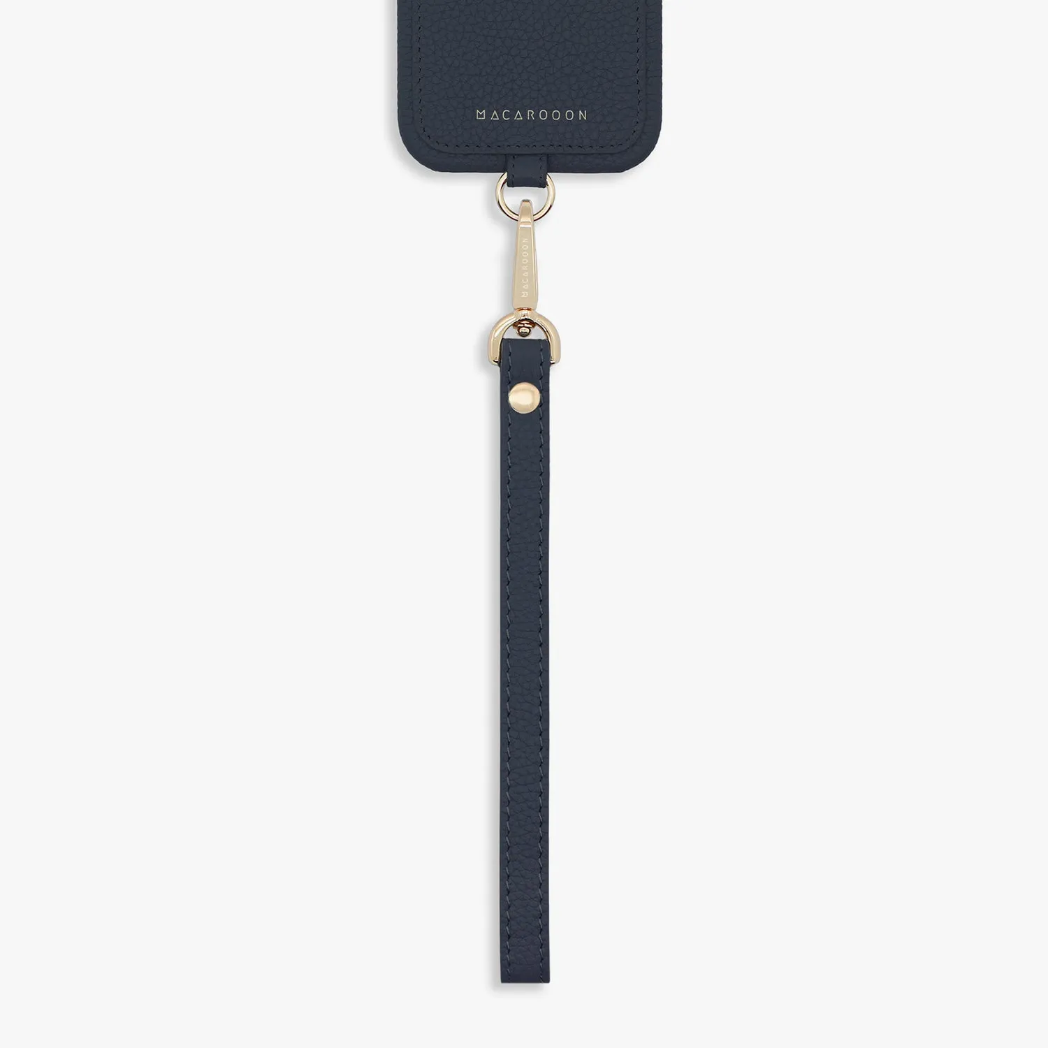 iPhone 12/12 Pro Leather Sling Card Case with Wrist Leather Strap