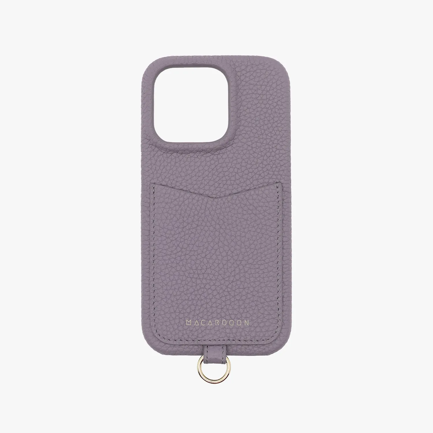 iPhone 12/12 Pro Leather Sling Card Case with Wrist Leather Strap